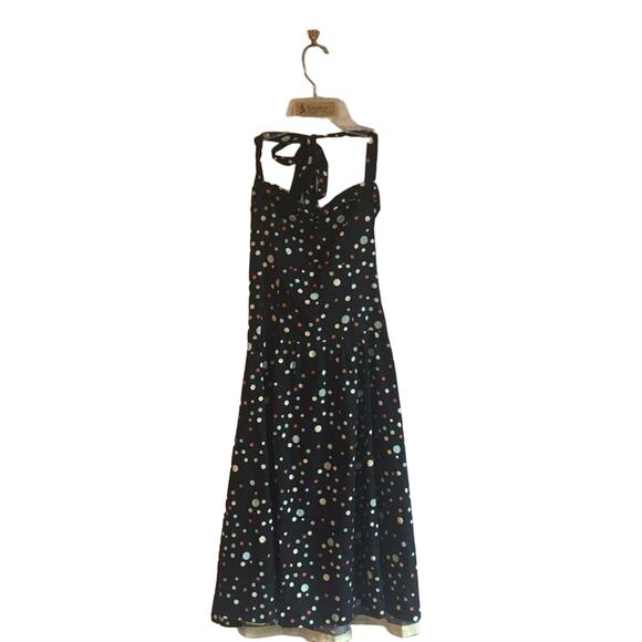 Repro XS rockability polka dot halter dress bow - Picture 1 of 7